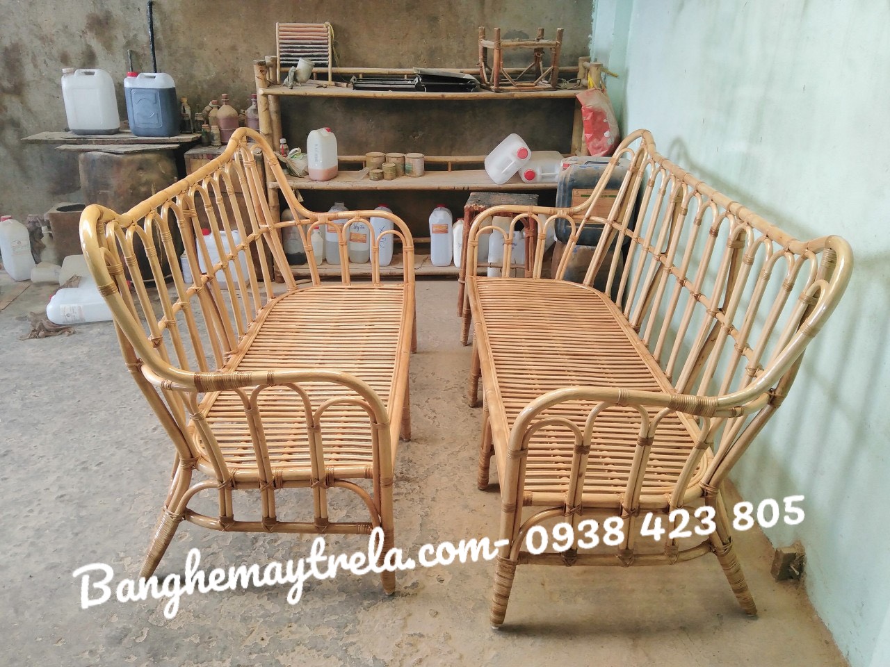 Ghế sofa song mây tự nhiên